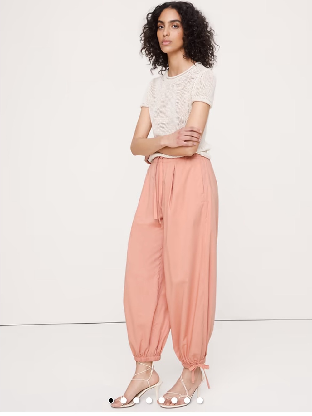 LIGHTWEIGHT COTTON BALLOON PANT